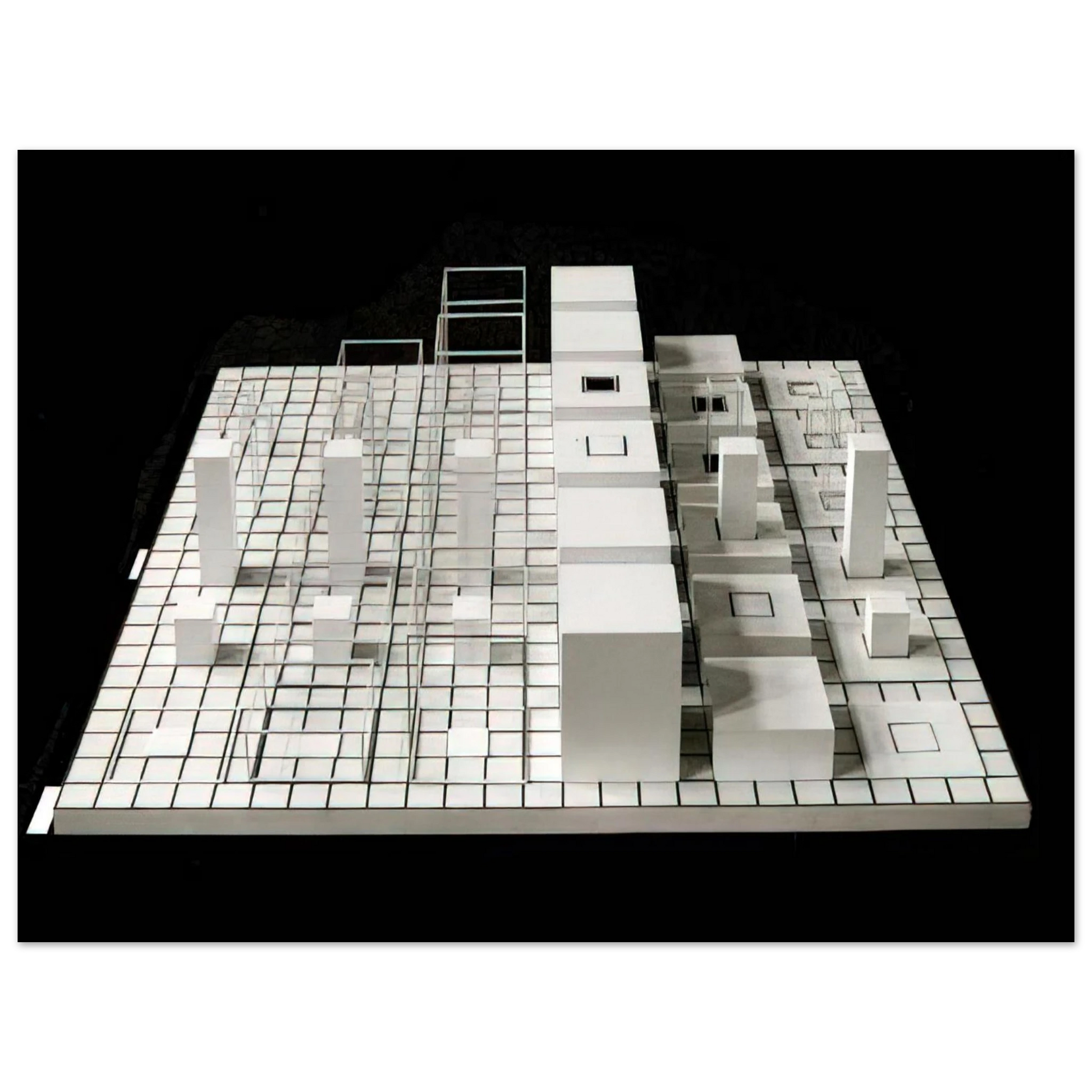 Sol LeWitt - Serial Project #1 ABCD Fine Art Poster - Default Title