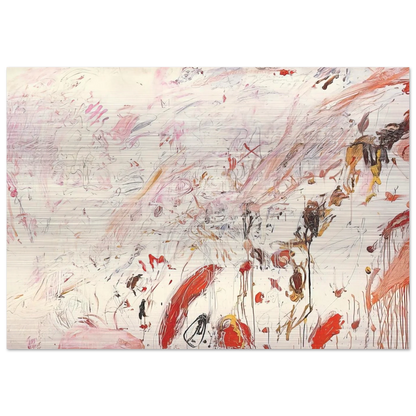 Ferragosto III - Cy Twombly Brushed Aluminum Print - 70x100 cm / 28x40 inches | Cy Twombly Aluminum Print | Cy Twombly Prints