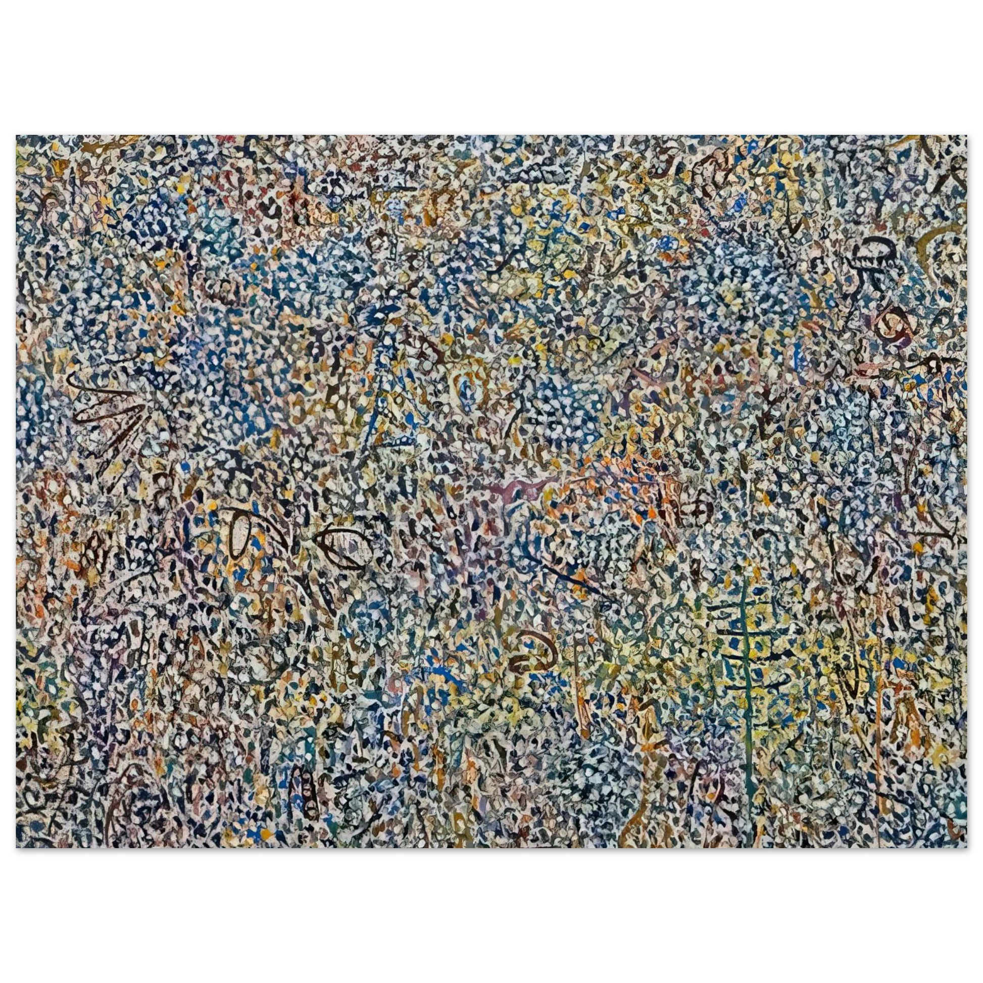 Richard Pousette-Dart - Presence Amaranth Garden Fine Art Poster - Default Title