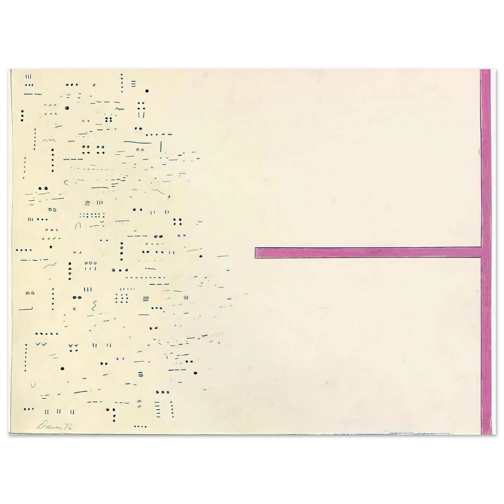 Gene Davis - Untitled - 1976 Fine Art Poster - Default Title