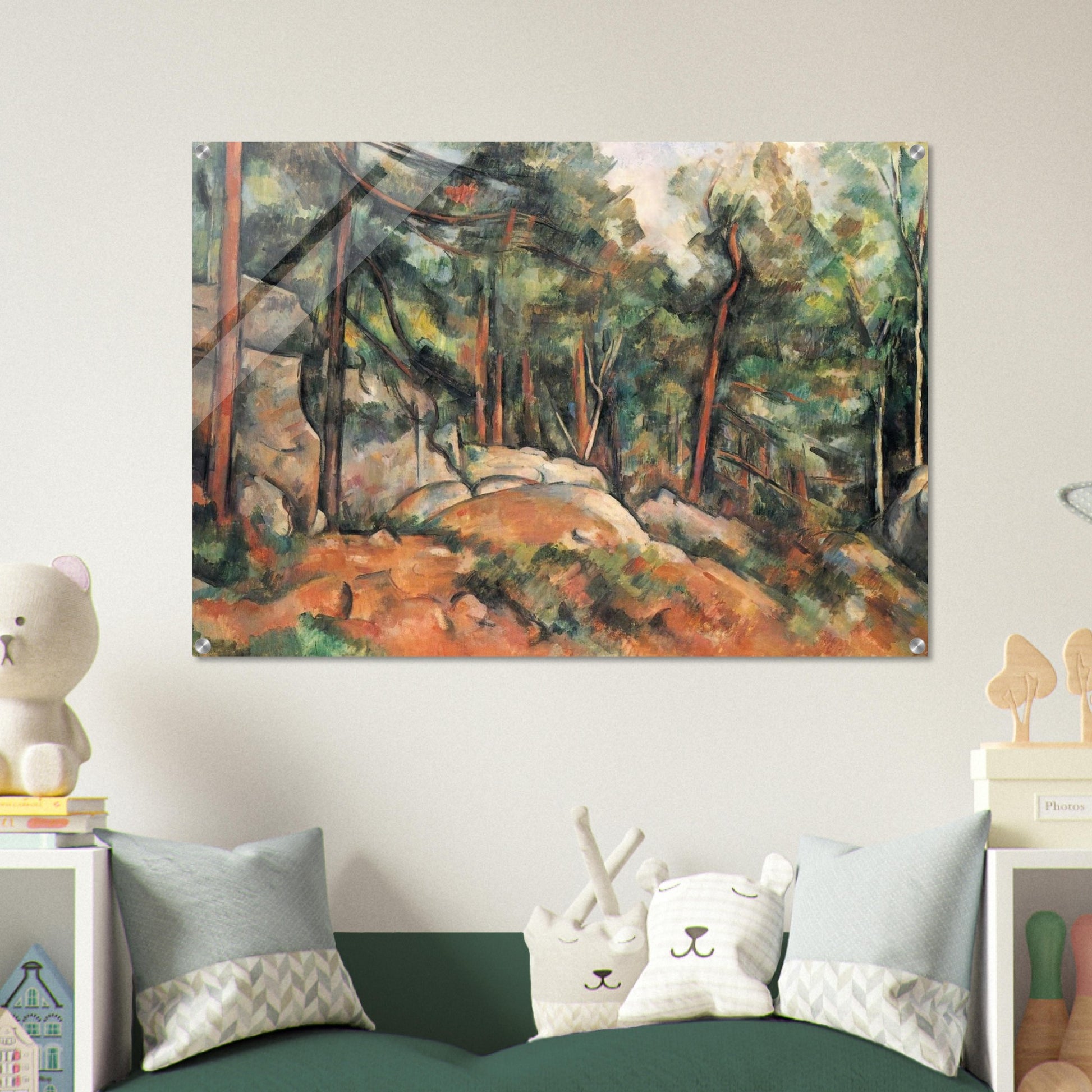 In the Forest - Paul Cézanne Acrylic Print - 70x100 cm / 28x40″ inches | Paul Cézanne Wall Art | Paul Cézanne Prints