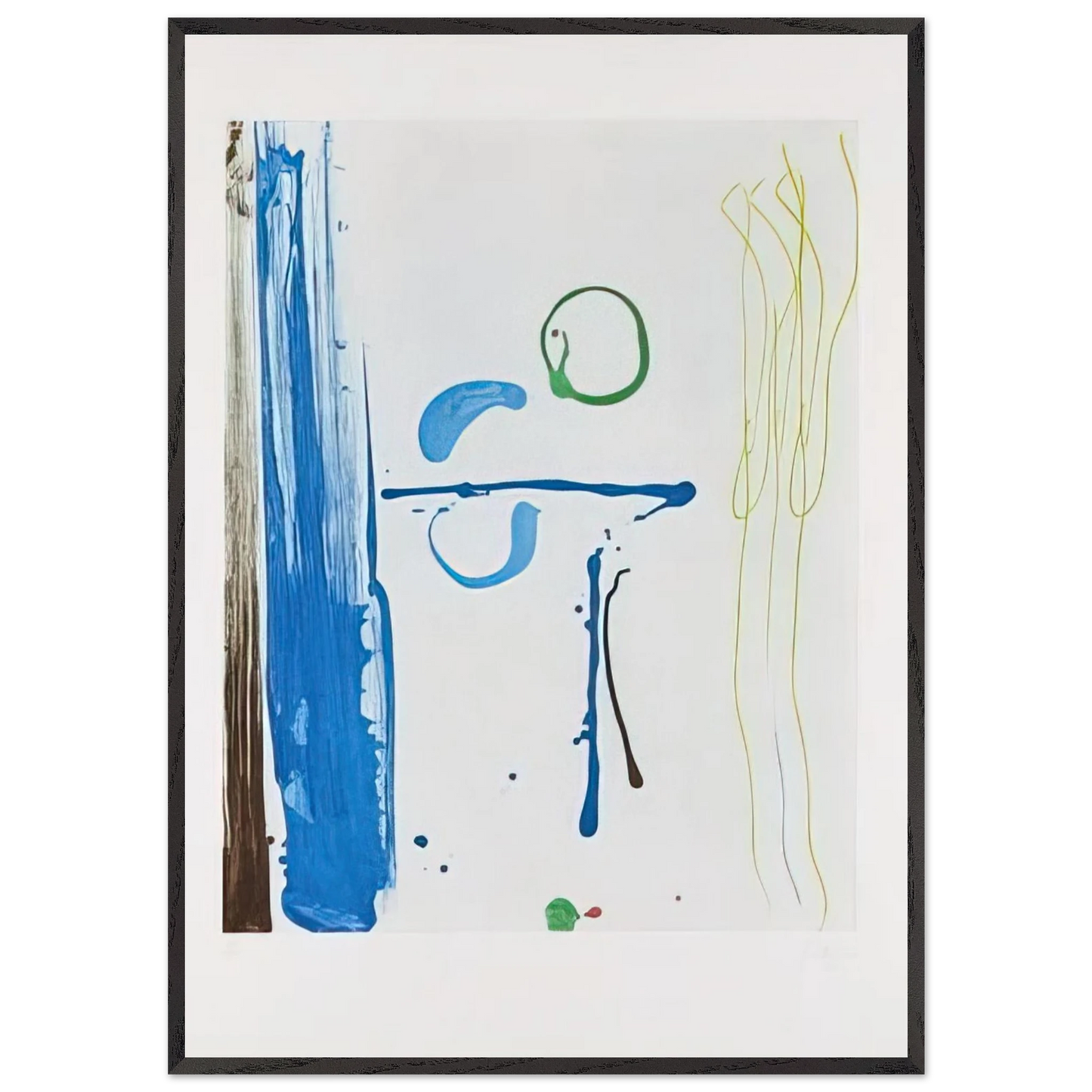 Helen Frankenthaler - Sunshine After Rain - 1987 Wall art - 40x50 cm / 16x20 inches - Premium Wooden Framed Poster With Fine Art Paper - Wood frame