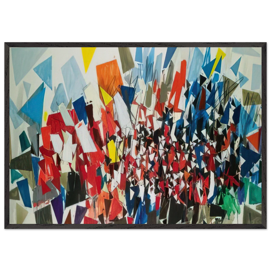 K-B-2 - 1992 - Robert Goodnough Framed Art Print – Black Wooden Frame - Default Title - -Framed Art Print