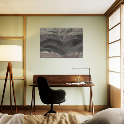Black Place I - Georgia O'Keeffe Brushed Aluminum Print - 70x100 cm / 28x40 inches | Georgia O'Keeffe Aluminum Print | Georgia O'Keeffe Prints