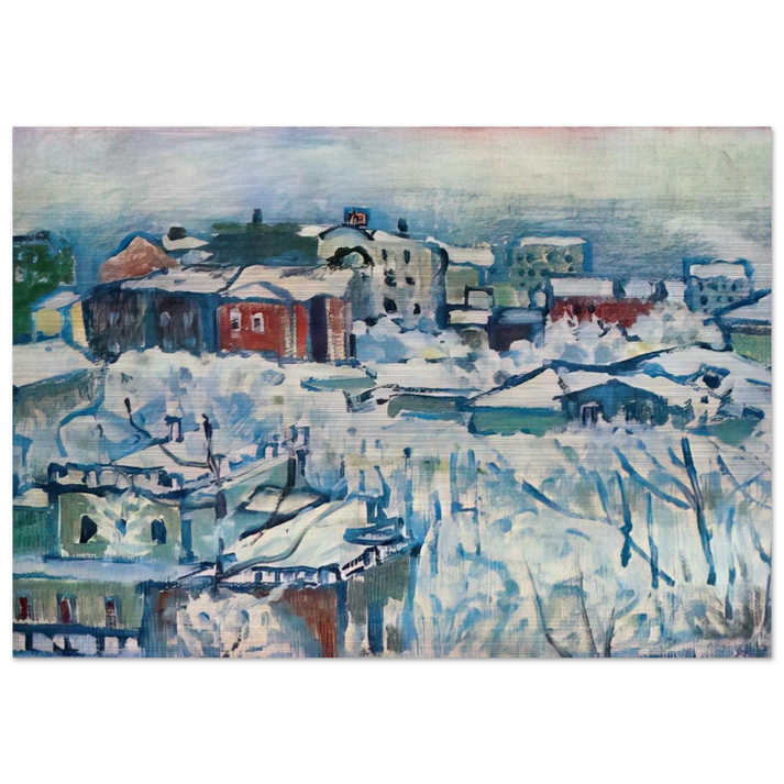 MOSCOW SMOLENSKY BOULEVARD STUDY 1916 - Wassily Kandinsky Brushed Aluminum Print - 70x100 cm / 28x40 inches | Wassily Kandinsky Aluminum Print | Wassily Kandinsky Prints