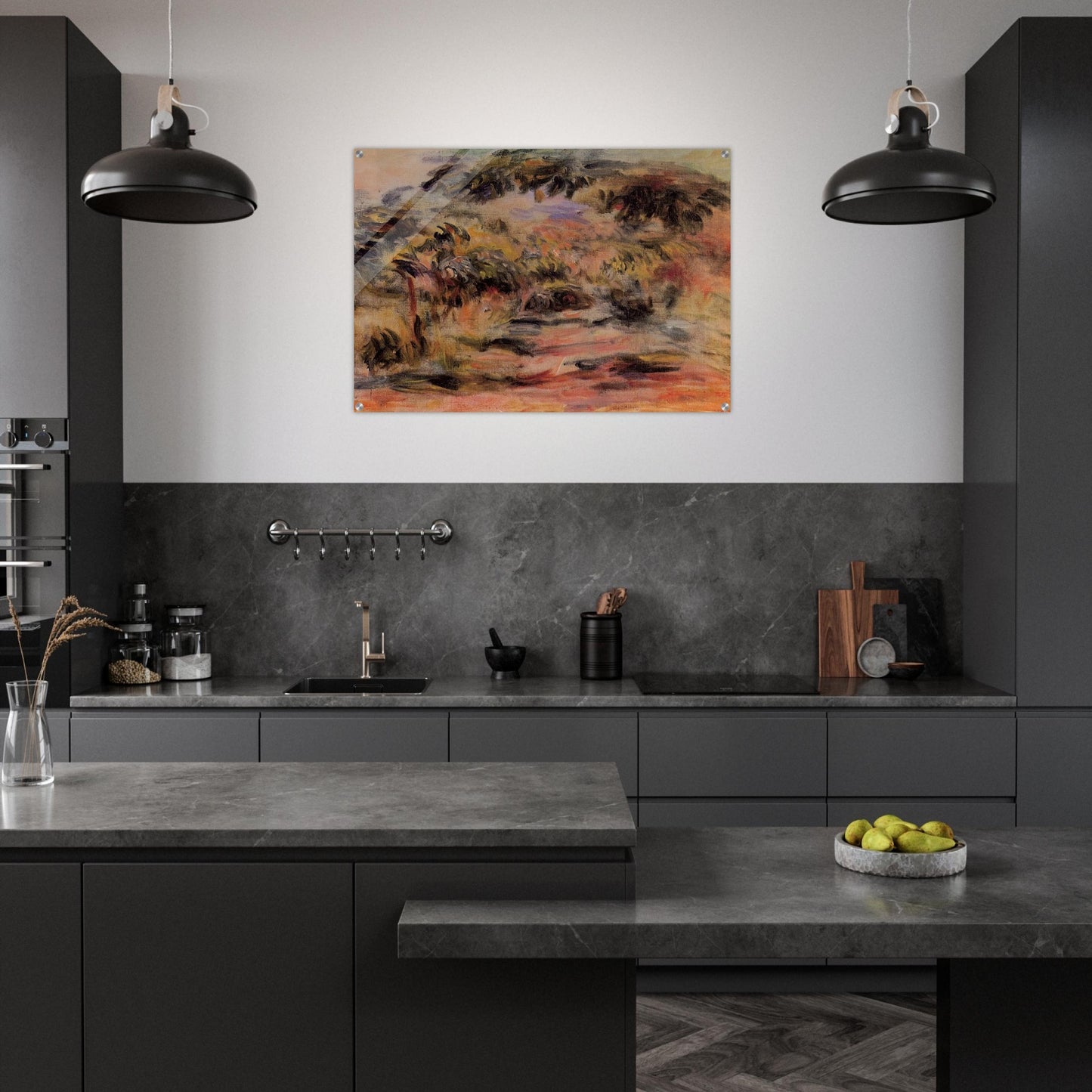 The Footpath - Pierre-Auguste Renoir Acrylic Print - 70x100 cm / 28x40″ inches