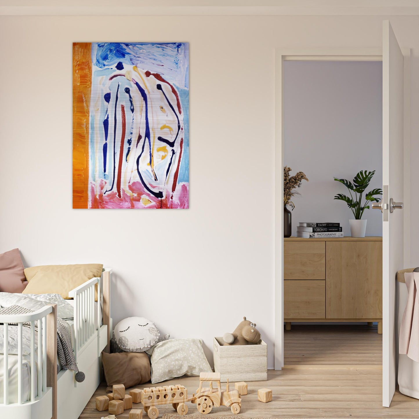 Sky Dance - 1973 - Ronnie Landfield Brushed Aluminum Print - 70x100 cm / 28x40 inches | Ronnie Landfield Aluminum Print | Ronnie Landfield Prints