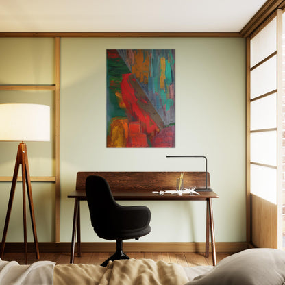 Landslide - 1978 - John Hoyland Brushed Aluminum Print - 70x100 cm / 28x40 inches | John Hoyland Aluminum Print | John Hoyland Prints