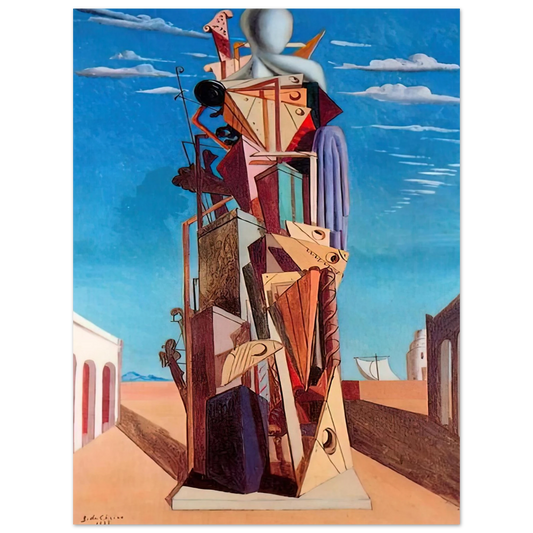 Giorgio de Chirico - THE GREAT MACHINE 1925 Fine Art Poster - Default Title