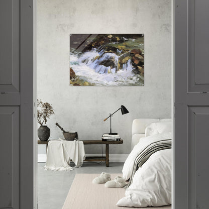 A Mountain Stream, Tyrol - John Singer Sargent Acrylic Print - 70x100 cm / 28x40″ inches