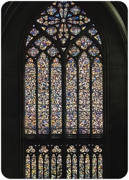 COLOGNE CATHEDRAL WINDOW 2007 By Gerhard Richter Pack of 10 Post Cards | Gerhard Richter Post Cards | A6 (10.5 x 14.8 cm) - 4.1 x 5.8 inches