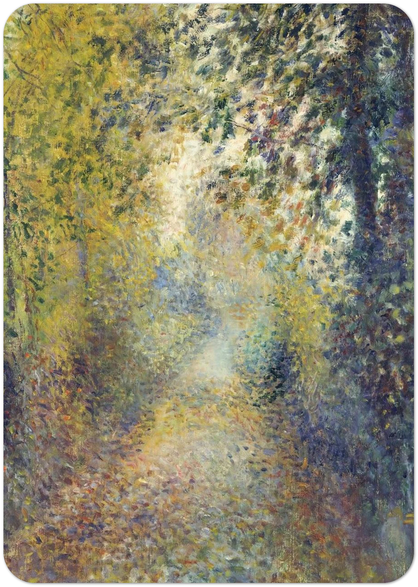 In the Woods By Pierre-Auguste Renoir Pack of 10 Post Cards | Pierre-Auguste Renoir Post Cards | A6 (10.5 x 14.8 cm) - 4.1 x 5.8 inches