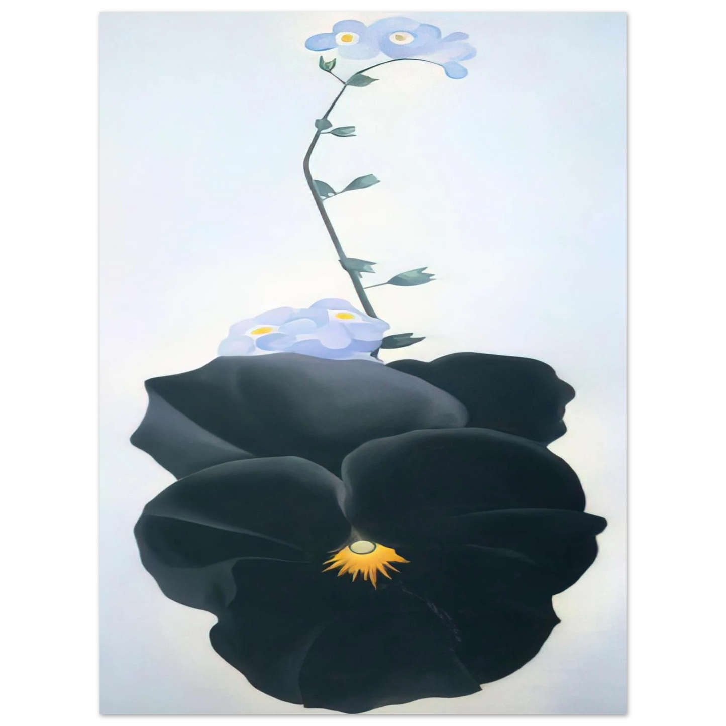 Georgia O'Keeffe - Pansy Fine Art Poster - 13x18 cm / 5x7 inches