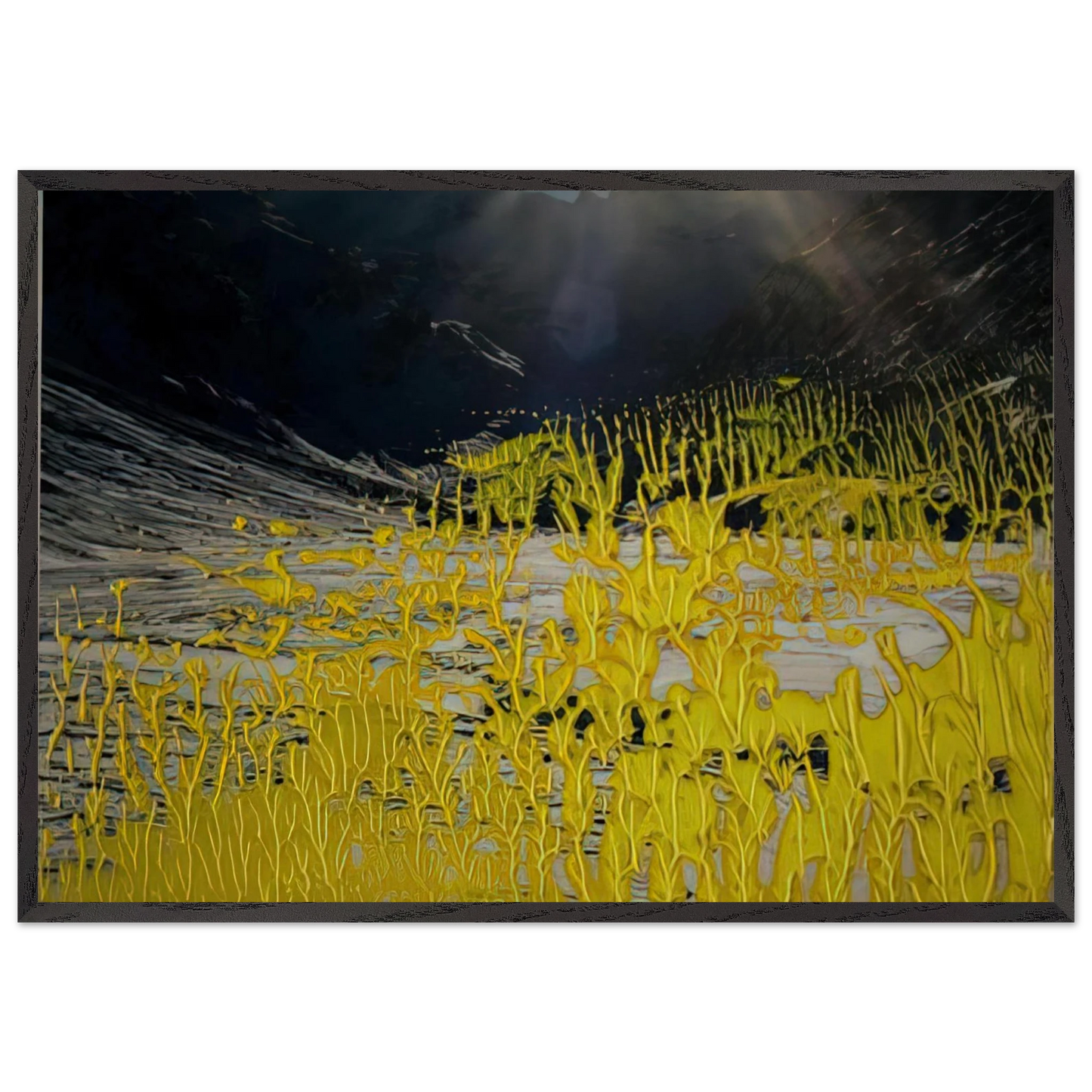 19 3 92 - Gerhard Richter Framed Art Print – Black Wooden Frame - Default Title - -Framed Art Print