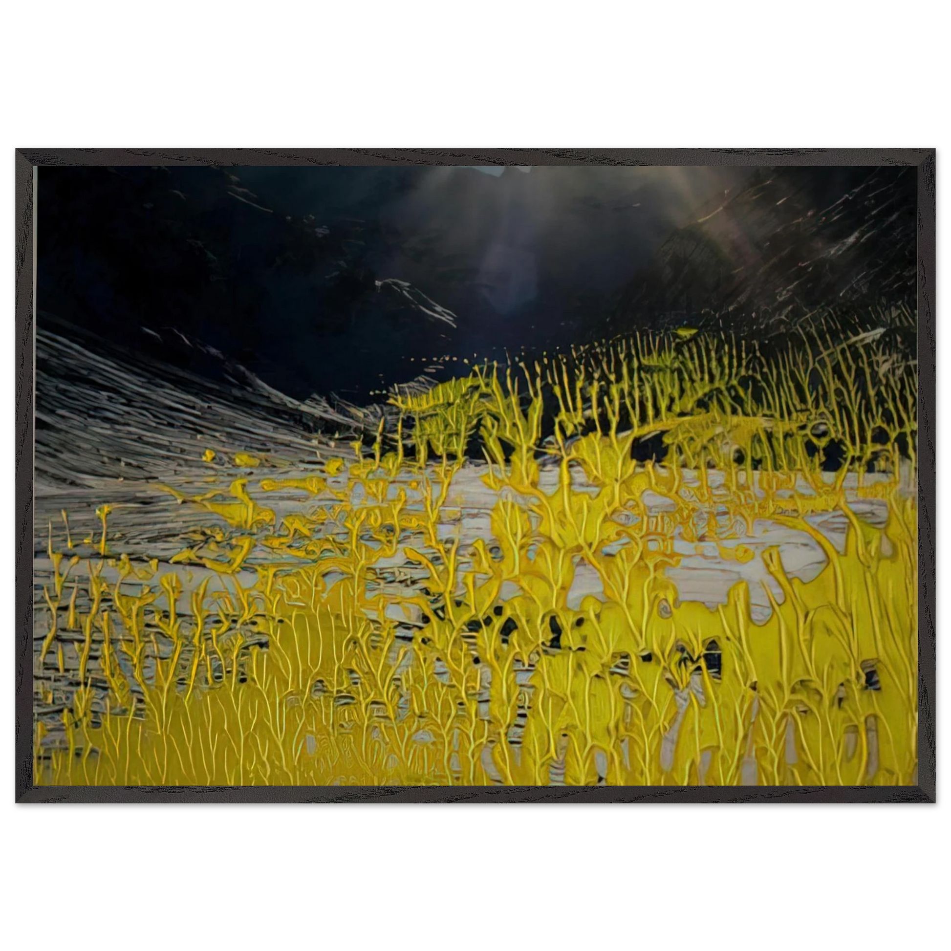 19 3 92 - Gerhard Richter Framed Art Print – Black Wooden Frame - Default Title - -Framed Art Print