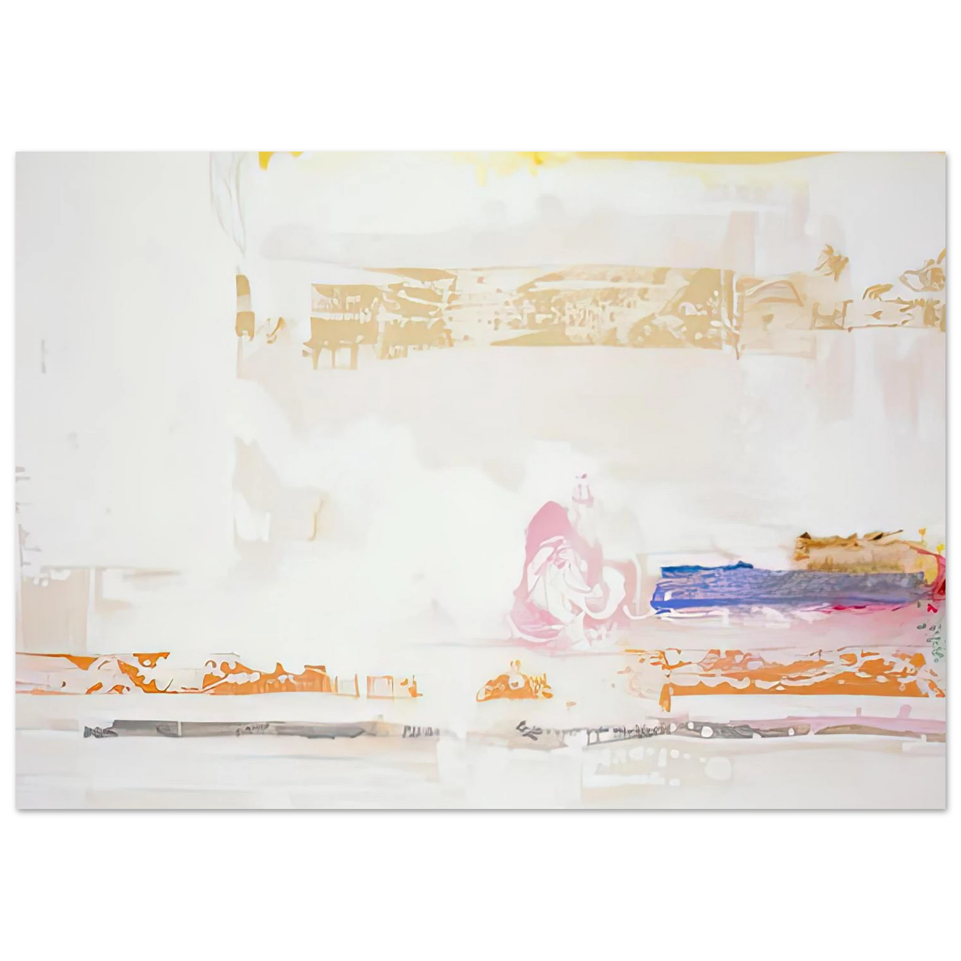 Helen Frankenthaler - Snow Basin, 1990- Wall Art - 30x40 cm / 12x16 inches - Premium Wooden Framed Poster With Fine Art Paper - Wood frame