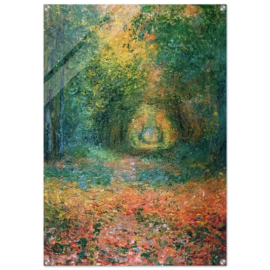 The Undergrowth in the Forest of Saint-Germain - claude monet Acrylic Print - 70x100 cm / 28x40″ inches | claude monet Wall Art | claude monet Prints