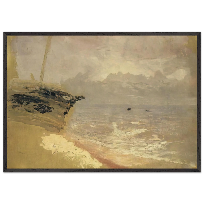 Sea Gloomy Day - Arkhyp Kuindzhi 70x100 cm / 28x40 inches Framed Art Print – Black Wooden Frame