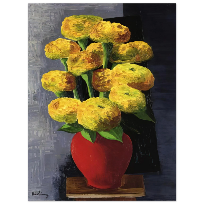 Moise Kisling - FLOWERS AND SHELLS 1919  75x100 cm / 30x40inches Fine Art Poster