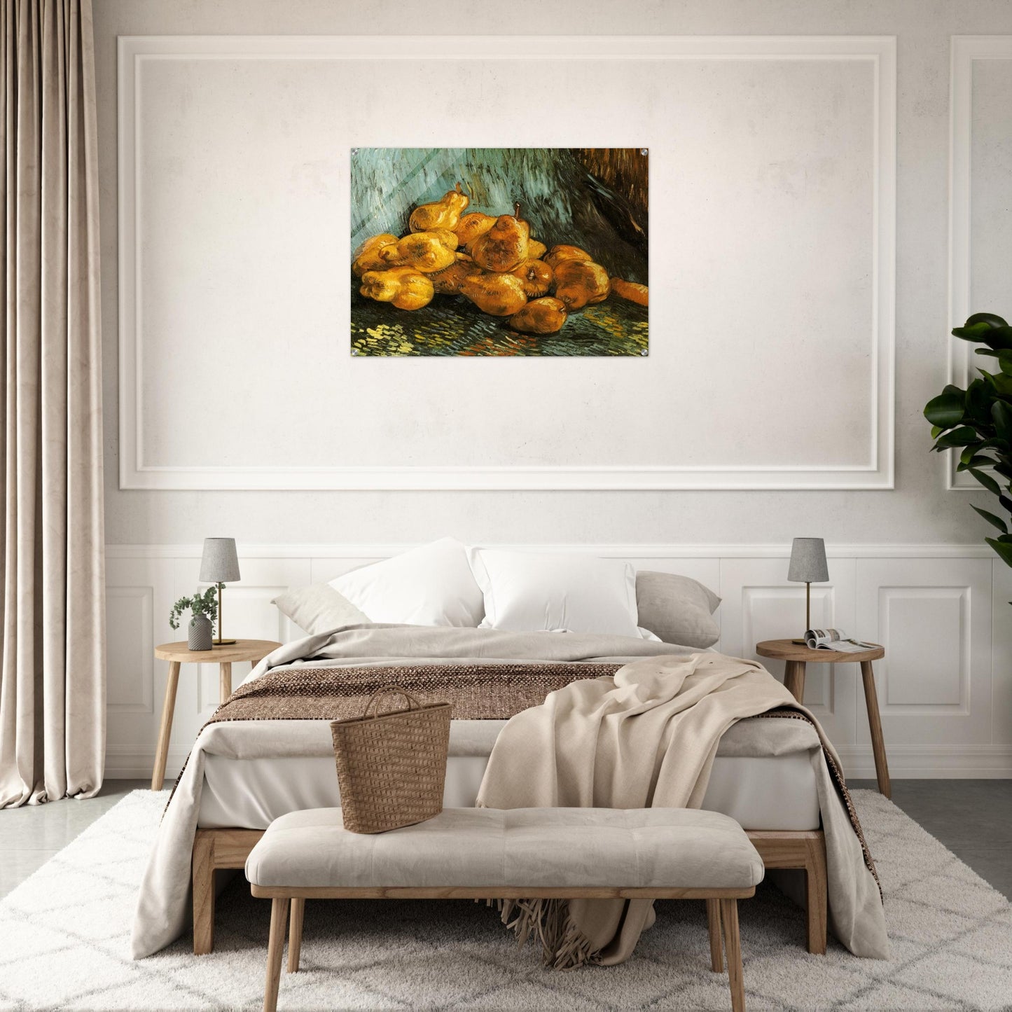 Still Life with Pears - Vincent van Gogh Acrylic Print - 70x100 cm / 28x40″ inches