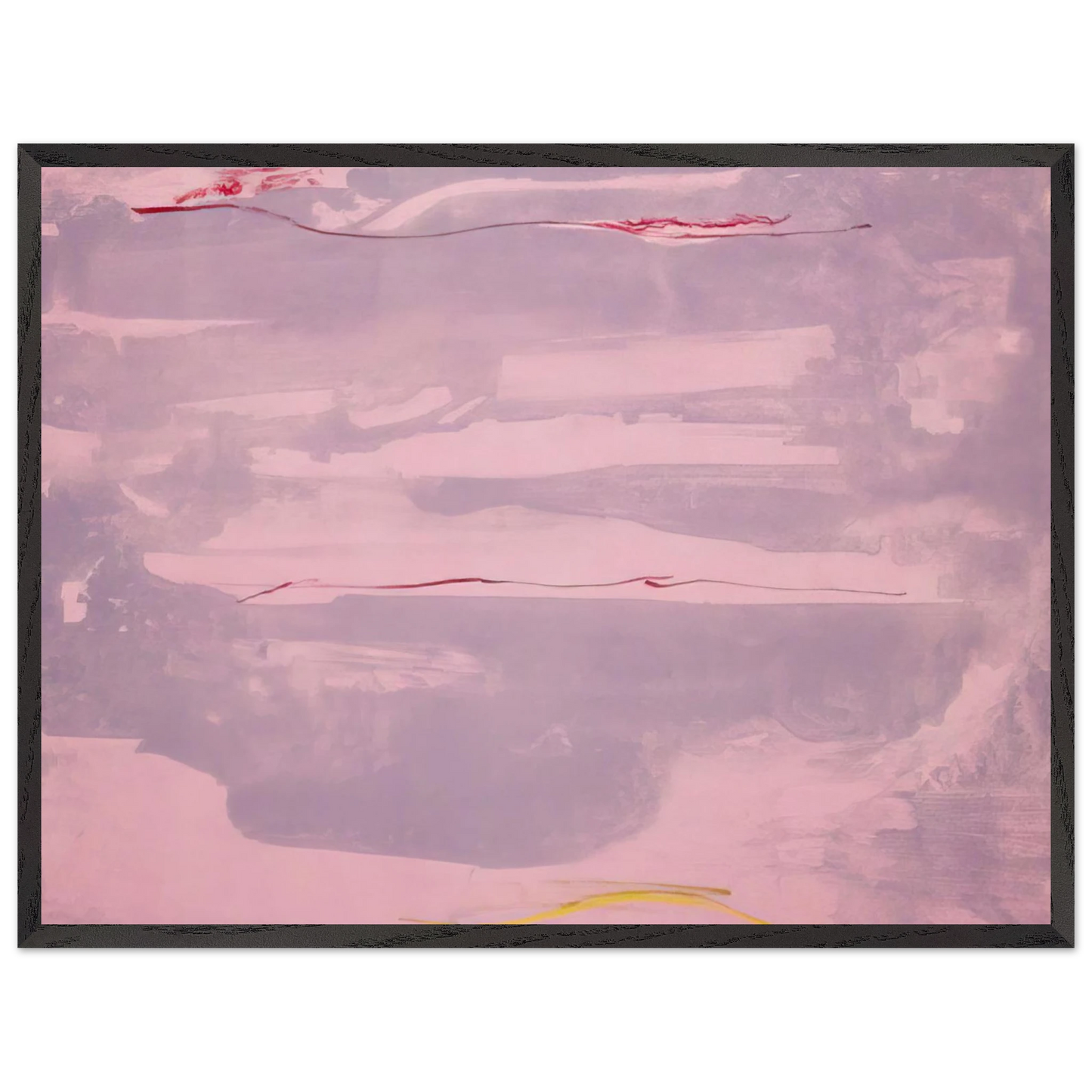Helen Frankenthaler - Dream Walk - 1977 Wall art - 40x50 cm / 16x20 inches - Premium Wooden Framed Poster With Fine Art Paper - Black frame
