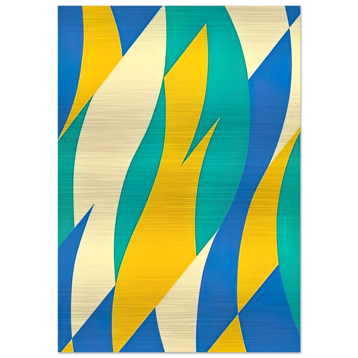 FOLD 2004 - Bridget Riley Brushed Aluminum Print - 70x100 cm / 28x40 inches | Bridget Riley Aluminum Print | Bridget Riley Prints
