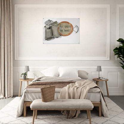 NO WAKE GLUT 1986 - Robert Rauschenberg Acrylic Print - 70x100 cm / 28x40″ inches | Robert Rauschenberg Wall Art | Robert Rauschenberg Prints