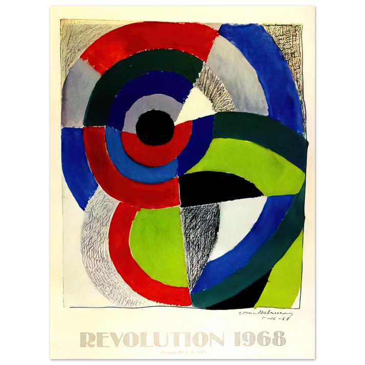 Sonia Delaunay - REVOLUTION AFFICHE  75x100 cm / 30x40inches Fine Art Poster