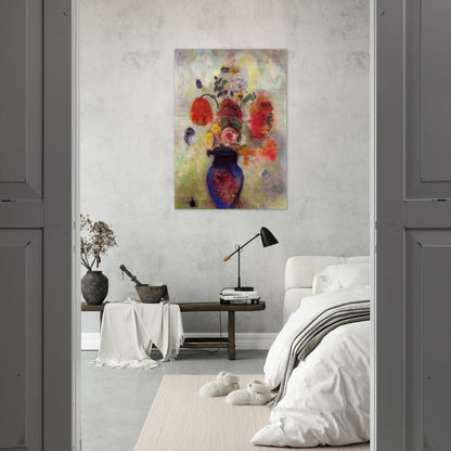 BOUQUET OF FLOWERS 3 - Odilon Redon Brushed Aluminum Print - 70x100 cm / 28x40 inches | Odilon Redon Aluminum Print | Odilon Redon Prints