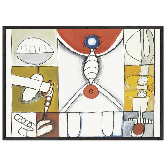 UNTITLED 1965 2 - Eva Hesse Framed Art Print – Black Wooden Frame - Default Title - -Framed Art Print