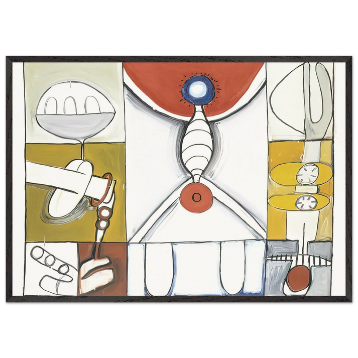 UNTITLED 1965 2 - Eva Hesse 70x100 cm / 28x40 inches Framed Art Print – Black Wooden Frame