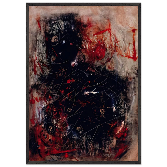 Oui oui oui - 1947 - Wols Framed Art Print – Black Wooden Frame - Default Title - -Framed Art Print