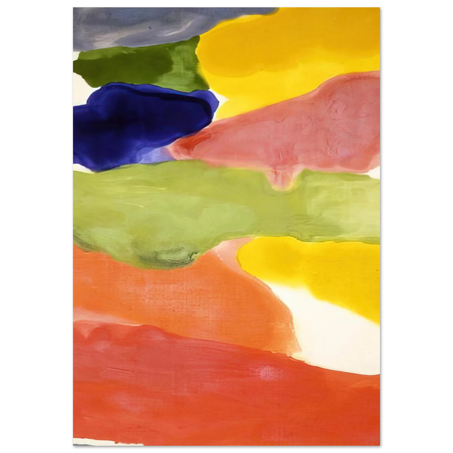 Helen Frankenthaler - Tutti-Fruitti - 1966 Wall art - 13x18 cm / 5x7 inches - Fine Art Poster - -