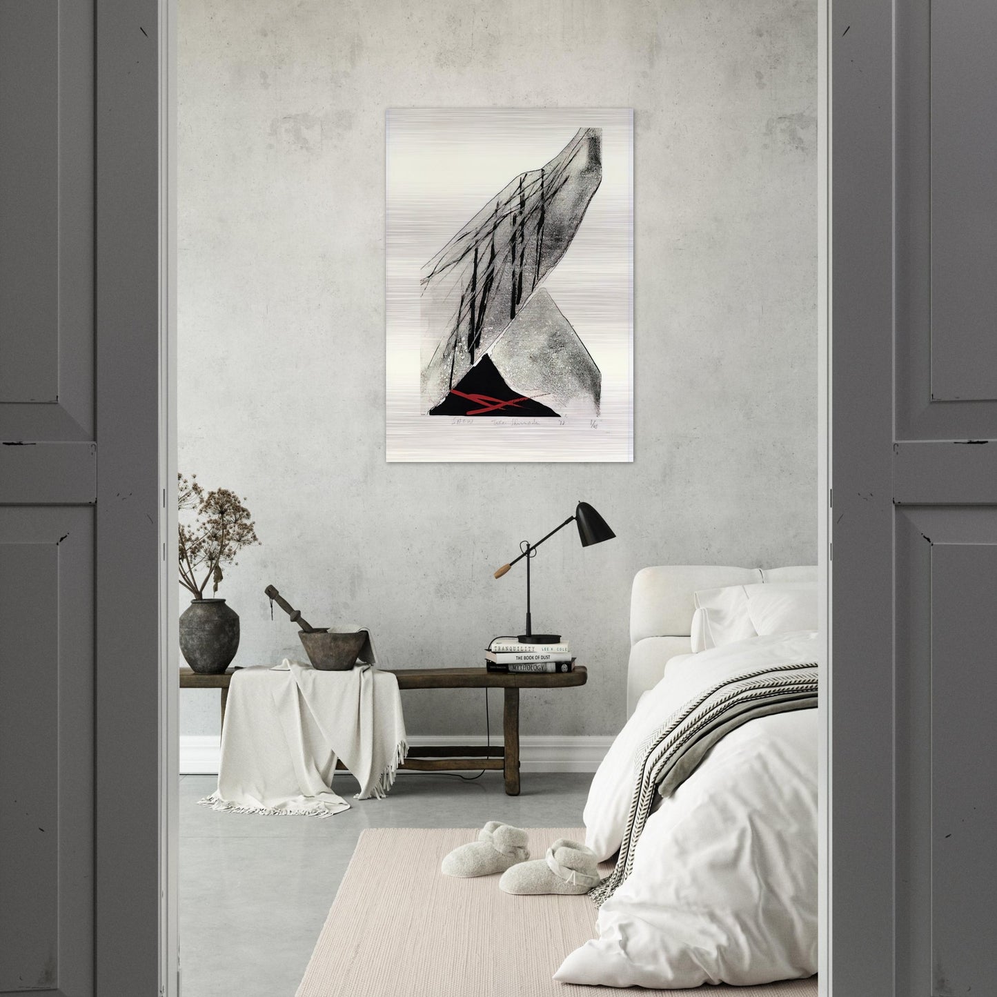 Snow - 1982 - Toko Shinoda Brushed Aluminum Print - 70x100 cm / 28x40 inches | Toko Shinoda Aluminum Print | Toko Shinoda Prints