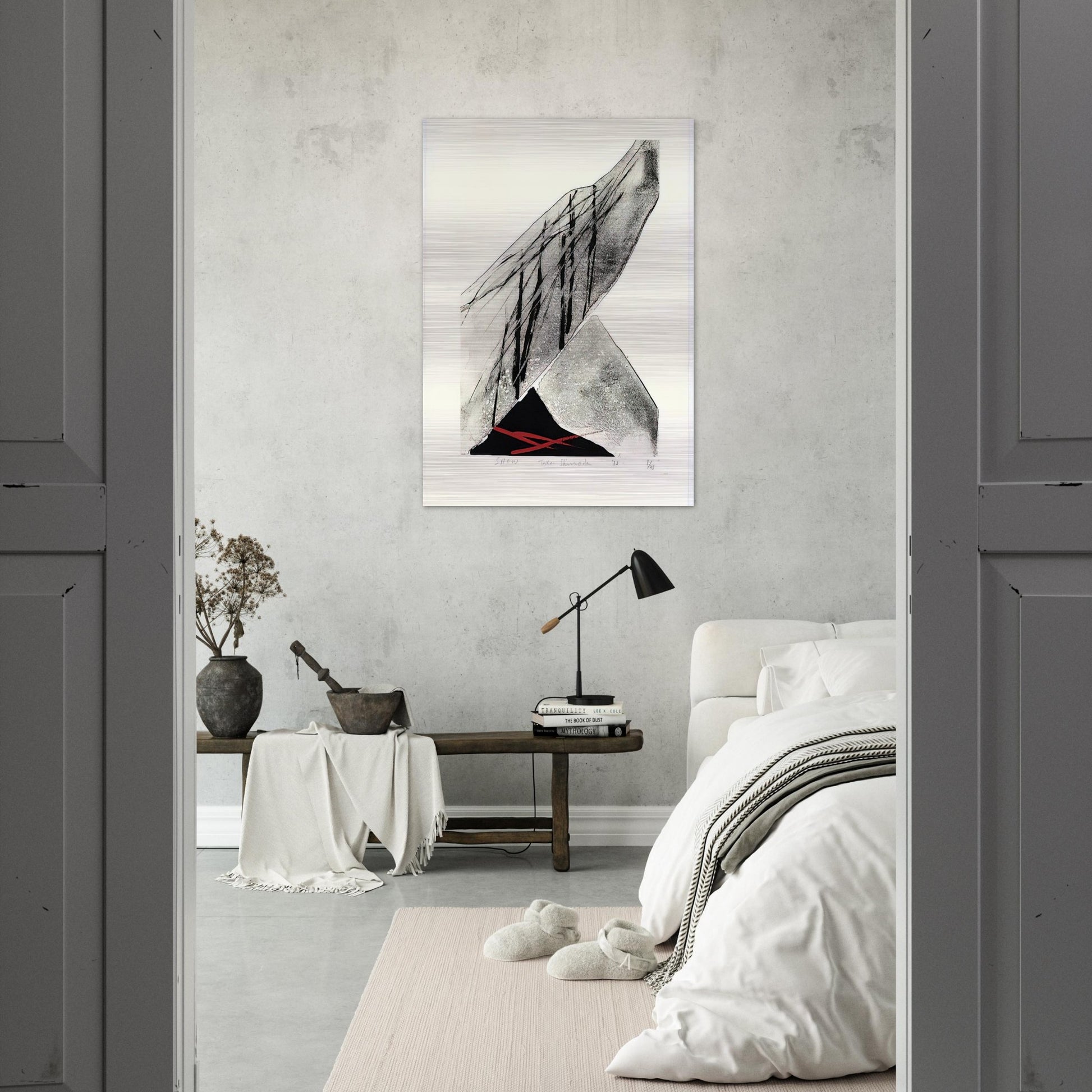 Snow - 1982 - Toko Shinoda Brushed Aluminum Print - 70x100 cm / 28x40 inches | Toko Shinoda Aluminum Print | Toko Shinoda Prints