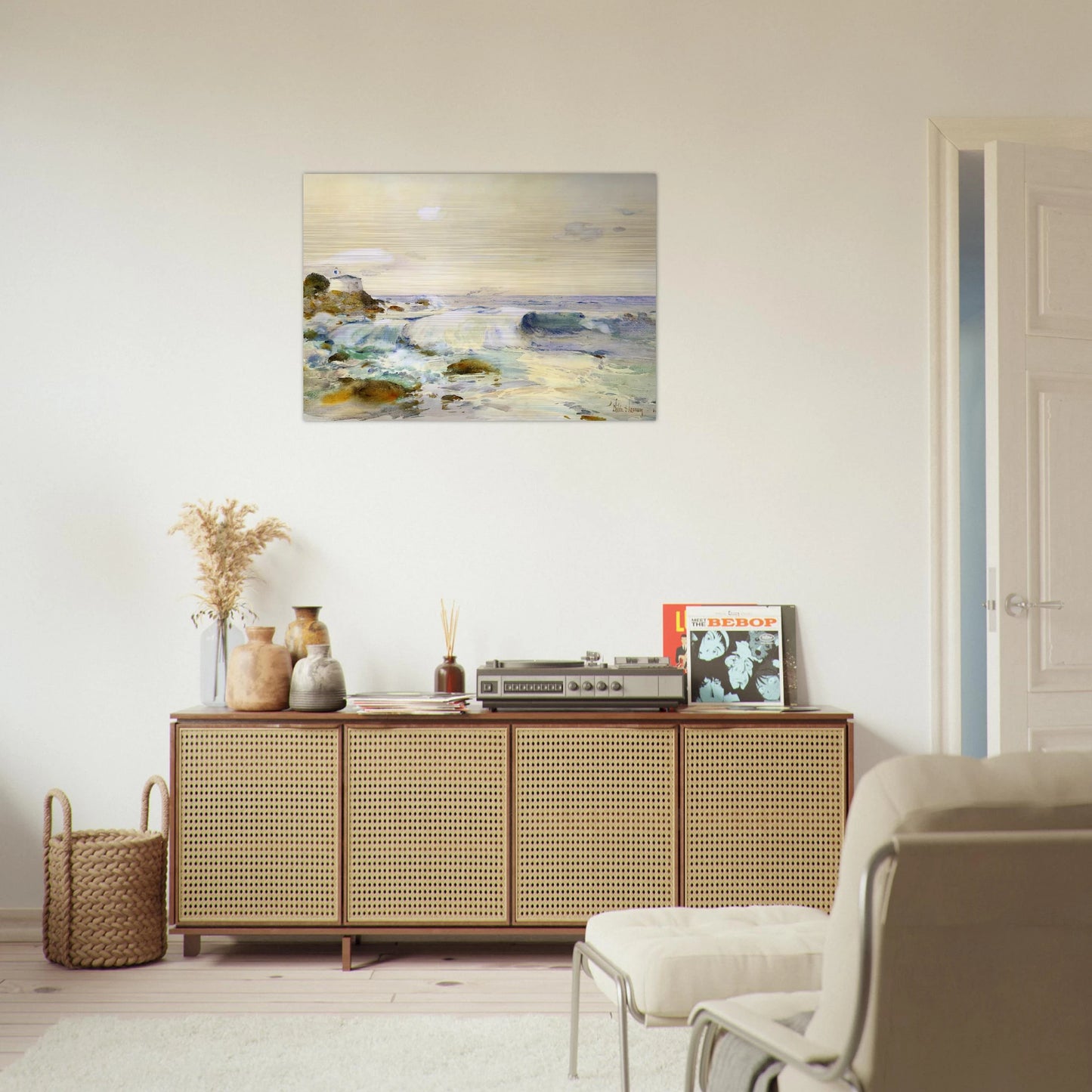 On the Brittany Coast - Childe Hassam Brushed Aluminum Print - 70x100 cm / 28x40 inches | Childe Hassam Aluminum Print | Childe Hassam Prints