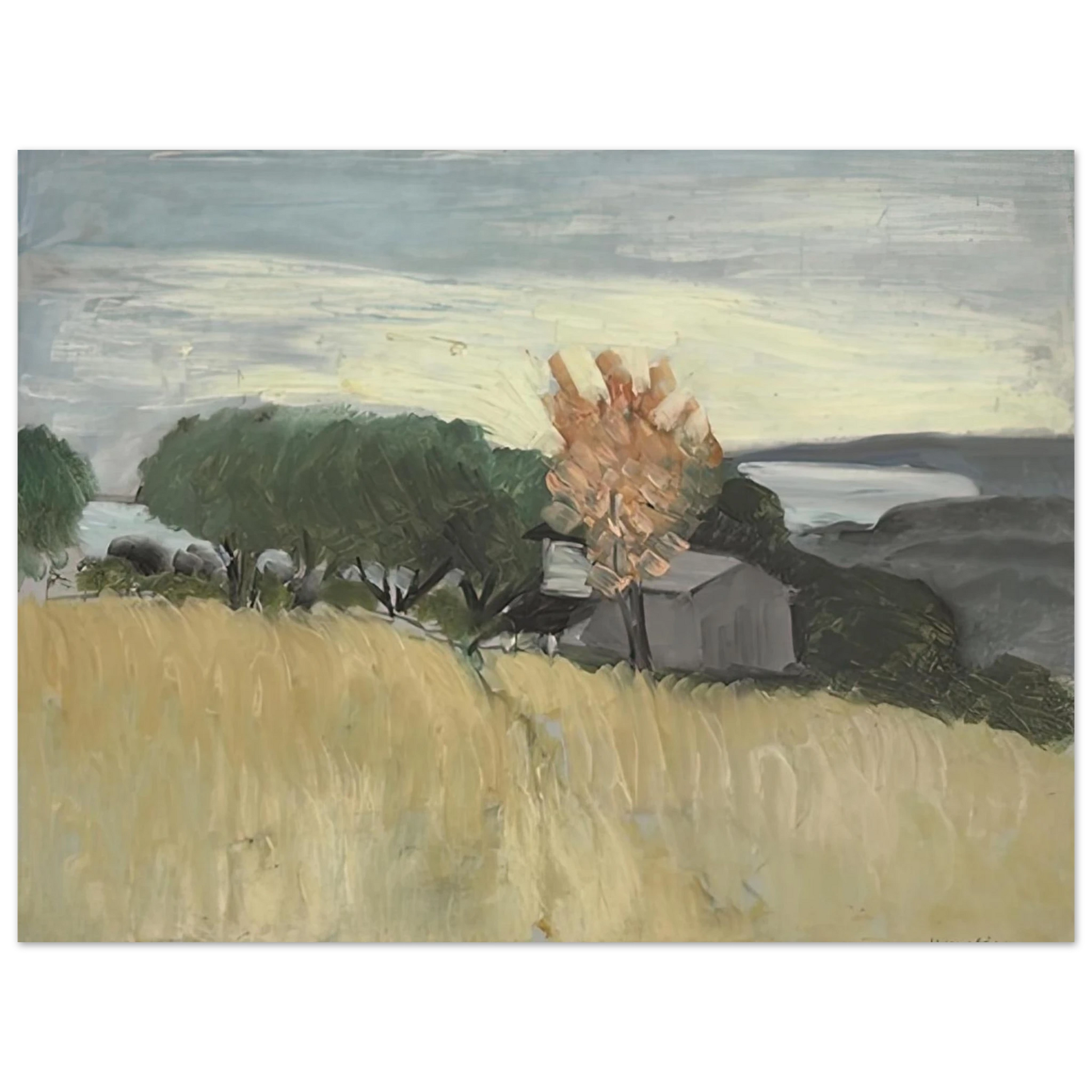 Henri Matisse - CHAMPS DE BLE A CAGNES 1918 Fine Art Poster - Default Title