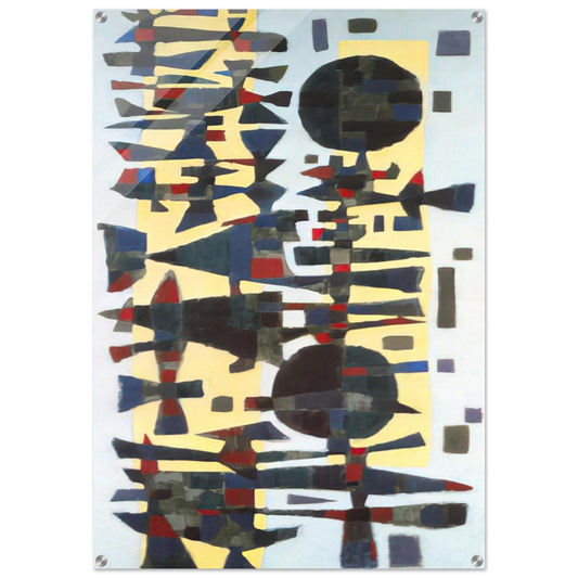 Fête en Zeeland - 1955 - Alfred Manessier Acrylic Print - 70x100 cm / 28x40″ inches | Alfred Manessier Wall Art | Alfred Manessier Prints