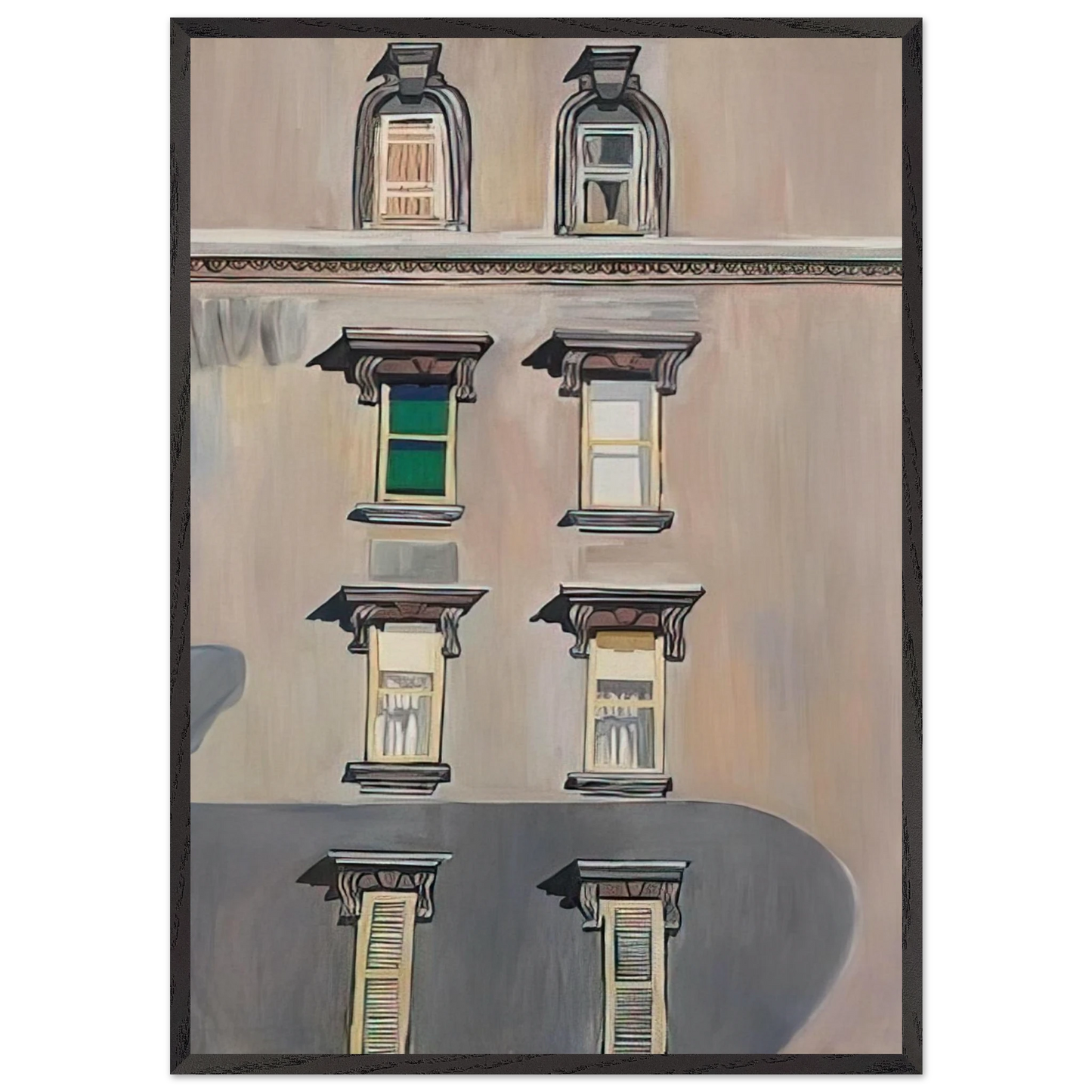 Windows no 2 - Alice Neel Framed Art Print – Black Wooden Frame - Default Title - -Framed Art Print