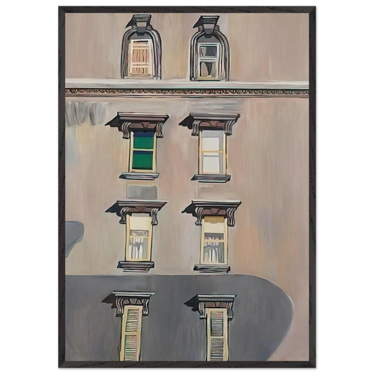 Windows no 2 - Alice Neel Framed Art Print – Black Wooden Frame - Default Title - -Framed Art Print