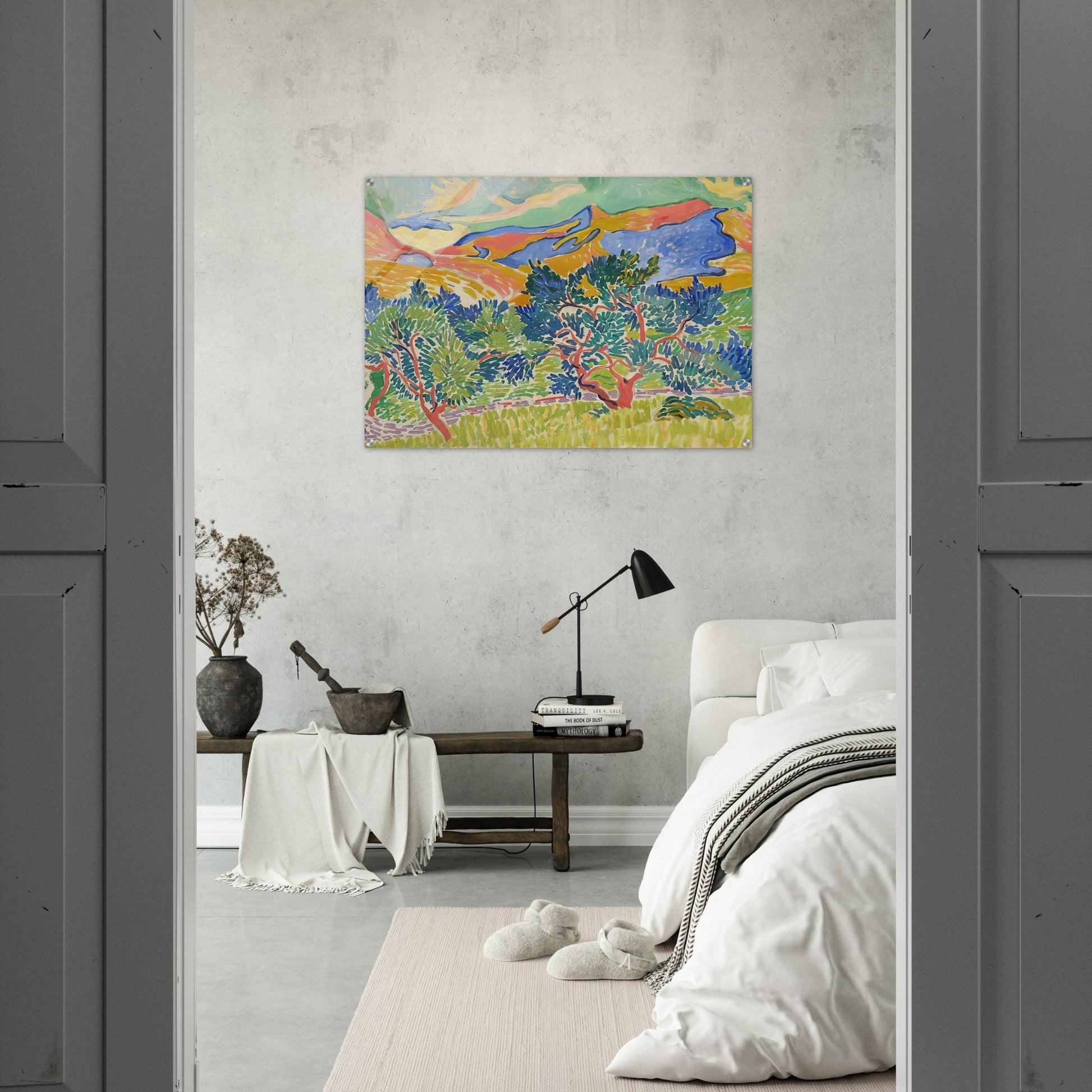 MOUNTAINS AT COLLIOURE 1905 - Andre Derain Acrylic Print - 70x100 cm / 28x40″ inches | Andre Derain Wall Art | Andre Derain Prints