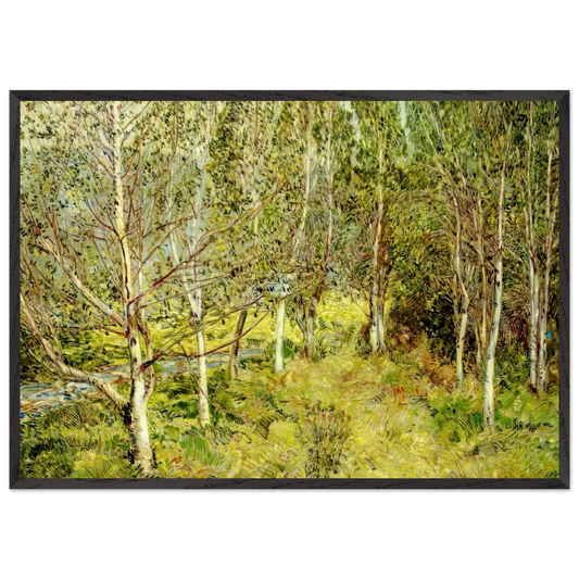 Spring Woods - Childe Hassam Framed Art Print – Black Wooden Frame - Default Title - -Framed Art Print