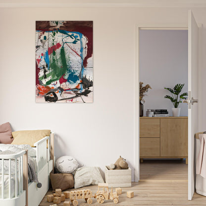 Las Mayas, 1958- - Helen Frankenthaler Brushed Aluminum Print - 70x100 cm / 28x40 inches | Helen Frankenthaler Aluminum Print | Helen Frankenthaler Prints