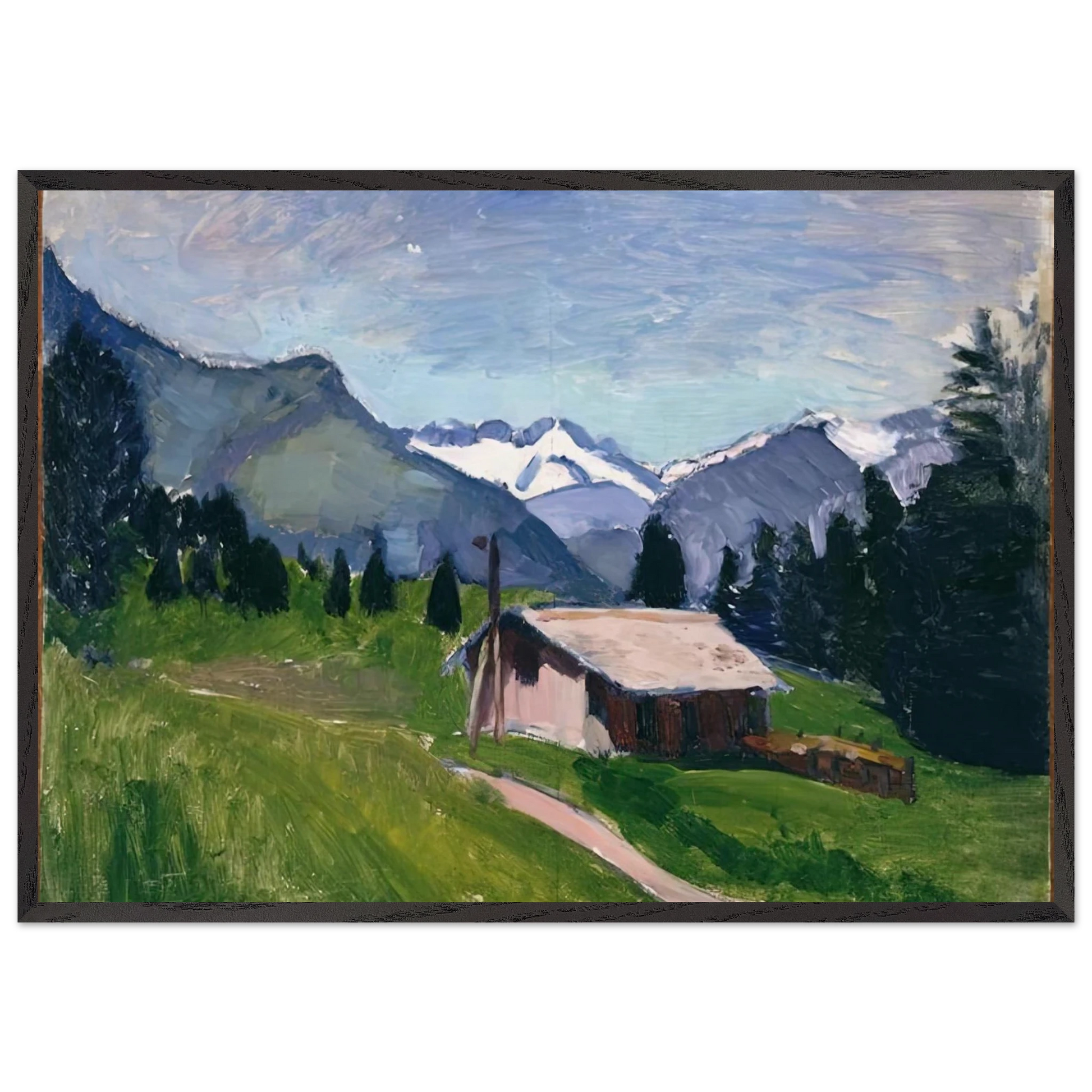 SAVOY ALPS 1901 - Henri Matisse Framed Art Print – Black Wooden Frame - Default Title - -Framed Art Print