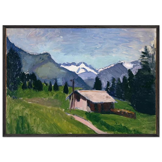 SAVOY ALPS 1901 - Henri Matisse 70x100 cm / 28x40 inches Framed Art Print – Black Wooden Frame