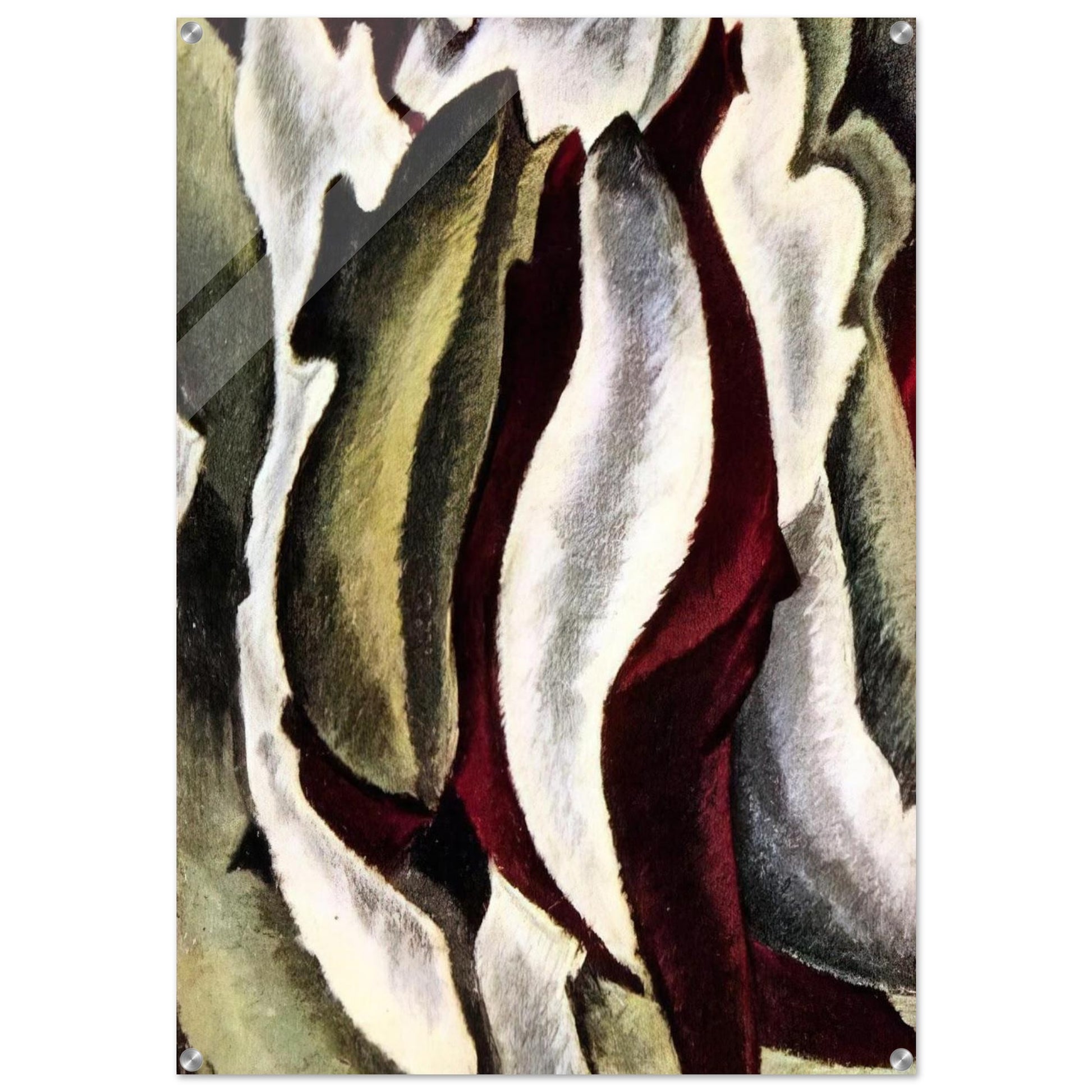 Based on Leaf Forms and Spaces - 1912 - Arthur Dove Acrylic Print - 70x100 cm / 28x40″ inches | Arthur Dove Wall Art | Arthur Dove Prints