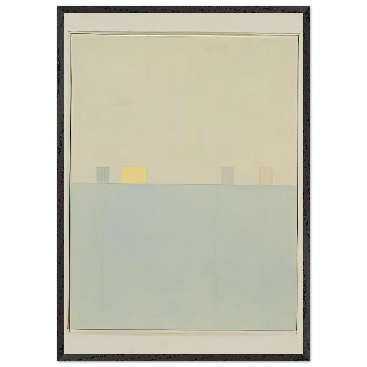 Spazio Luce - 1960 - Antonio Calderara Framed Art Print – Black Wooden Frame - Default Title - -Framed Art Print