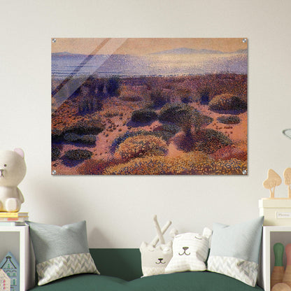 Plage de la Vignassa - Henri-Edmond Cross Acrylic Print - 70x100 cm / 28x40″ inches | Henri-Edmond Cross Wall Art | Henri-Edmond Cross Prints