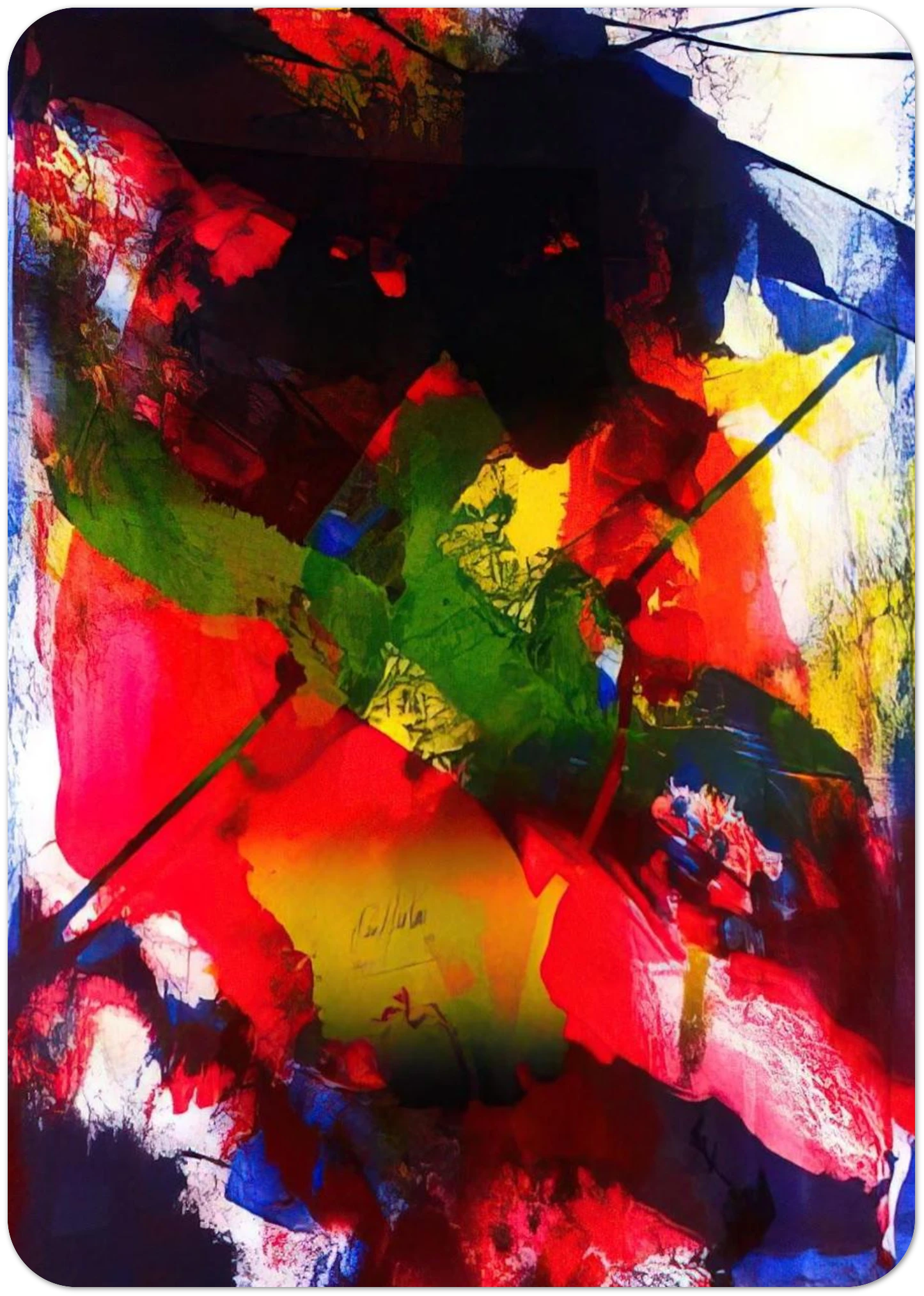 Amadeus By Paul Jenkins Pack of 10 Post Cards | Paul Jenkins Post Cards | A6 (10.5 x 14.8 cm) - 4.1 x 5.8 inches