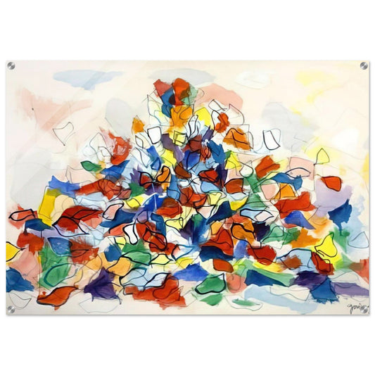 Color Abstraction - 1967 - Robert Goodnough Acrylic Print - 70x100 cm / 28x40″ inches